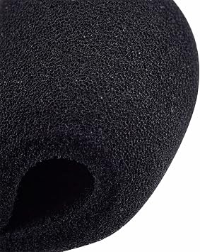 Mudder 10 Pack Microphone Covers Foam Microphone Windscreen Mic Covers Thick Handheld Stage Disposable Mic Pop Filter Suitable for Most Standard Black