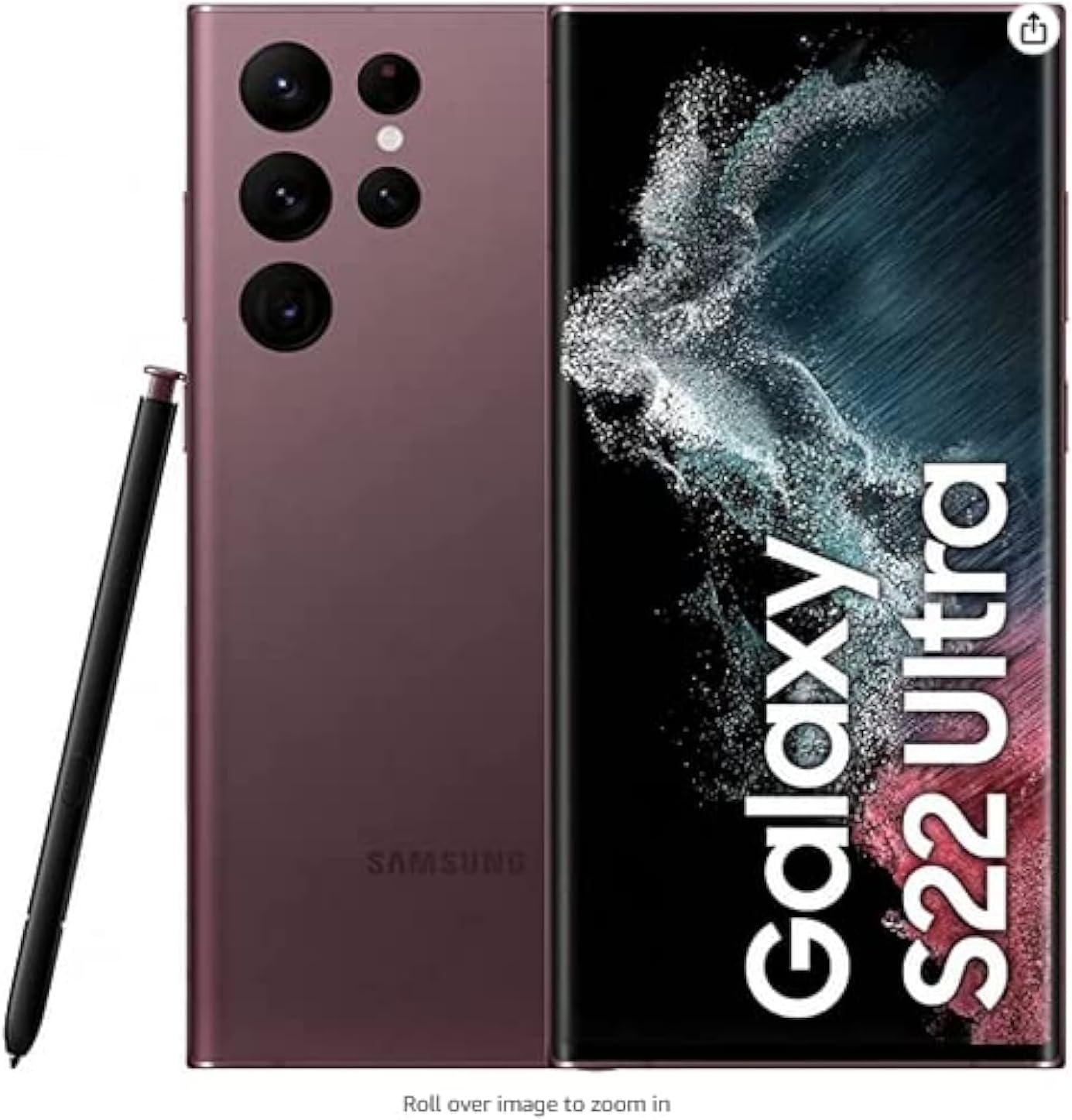 Samsung Galaxy S22 Ultra Dual SIM Burgundy 12GB RAM 256GB 5G - Middle East Version