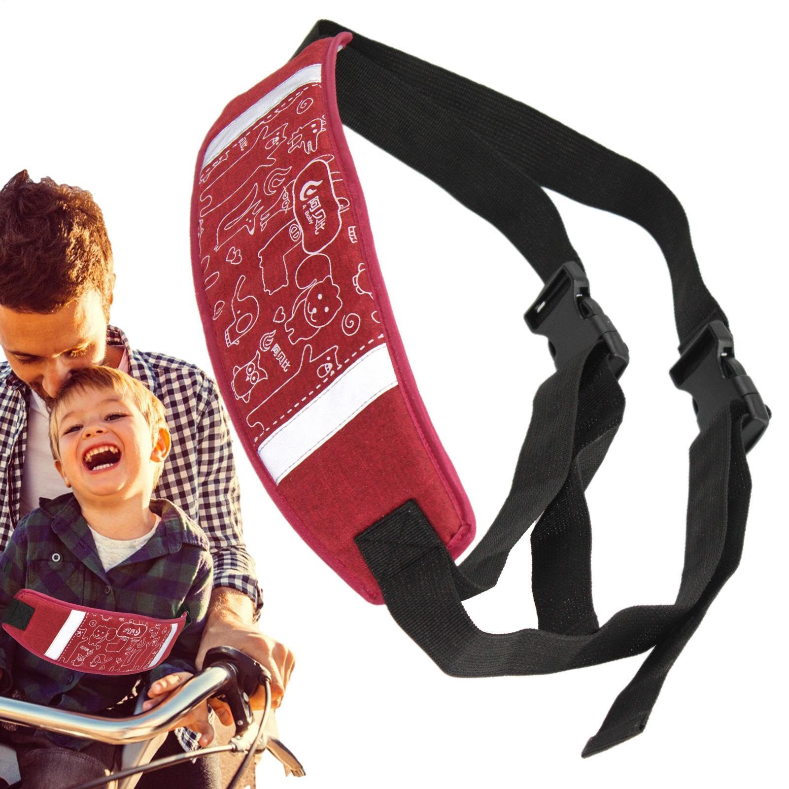 Kids Motorcycle Harness - Safety Cycling Belt, Non-Stuffy Vehicle Strap | Reflective Bicycle Safety-Support System, Adjustable Child Riding Safety Harness Gear Set with Daily Cycling Aid Protection fo