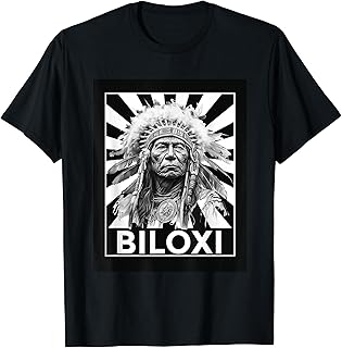 Biloxi American Native Indian Proud Warrior Heritage T-Shirt