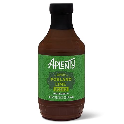 Tienda Brand, Aplenty Spicy Poblano Lime BBQ Sauce, 19.7 onzas