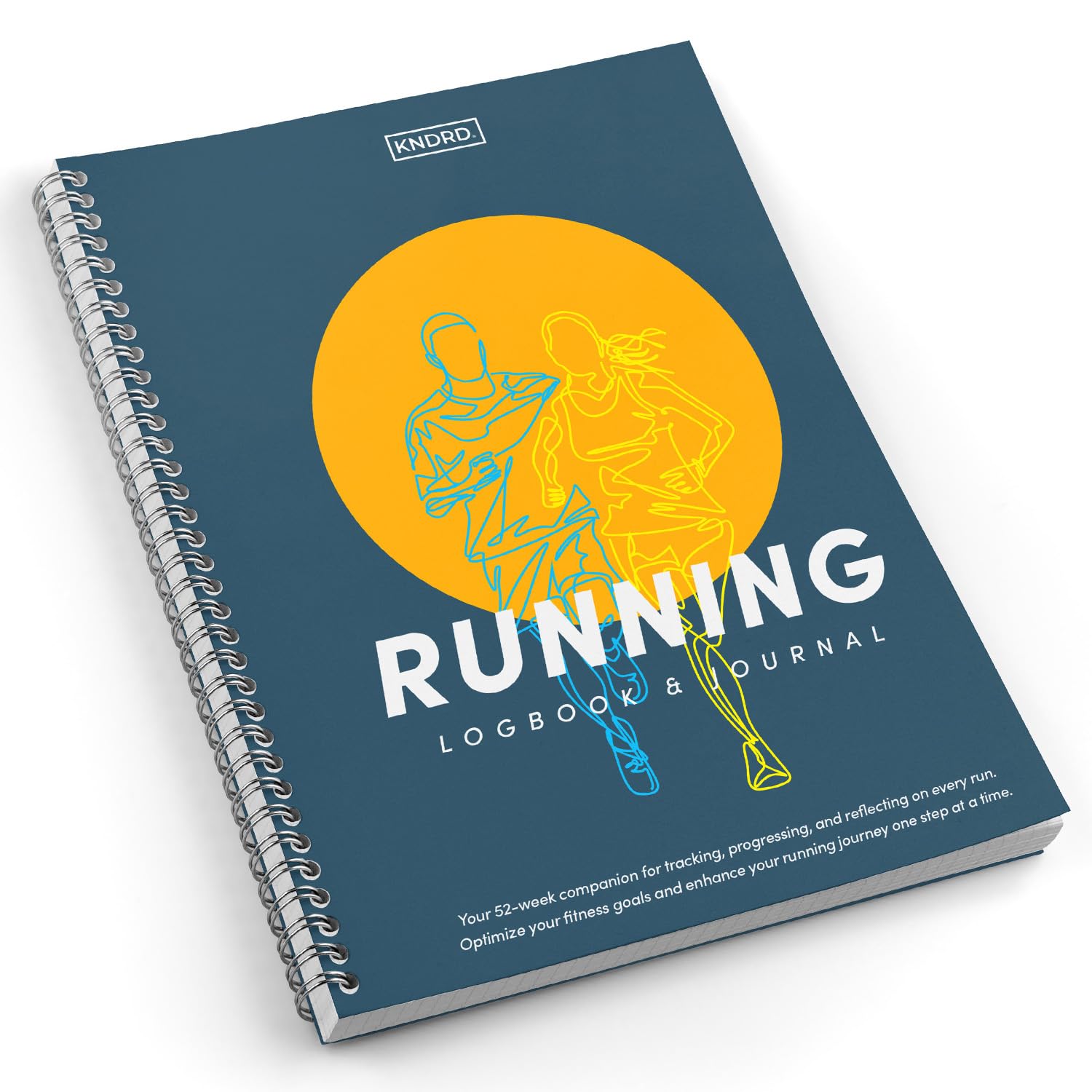 Running Journal & log book, Daily Fitness Journal for wellness and reflection. Track Progress, Reflect, and Stay Motivated. Undated, 52-Weeks. (Sunset Navy Hardcover)