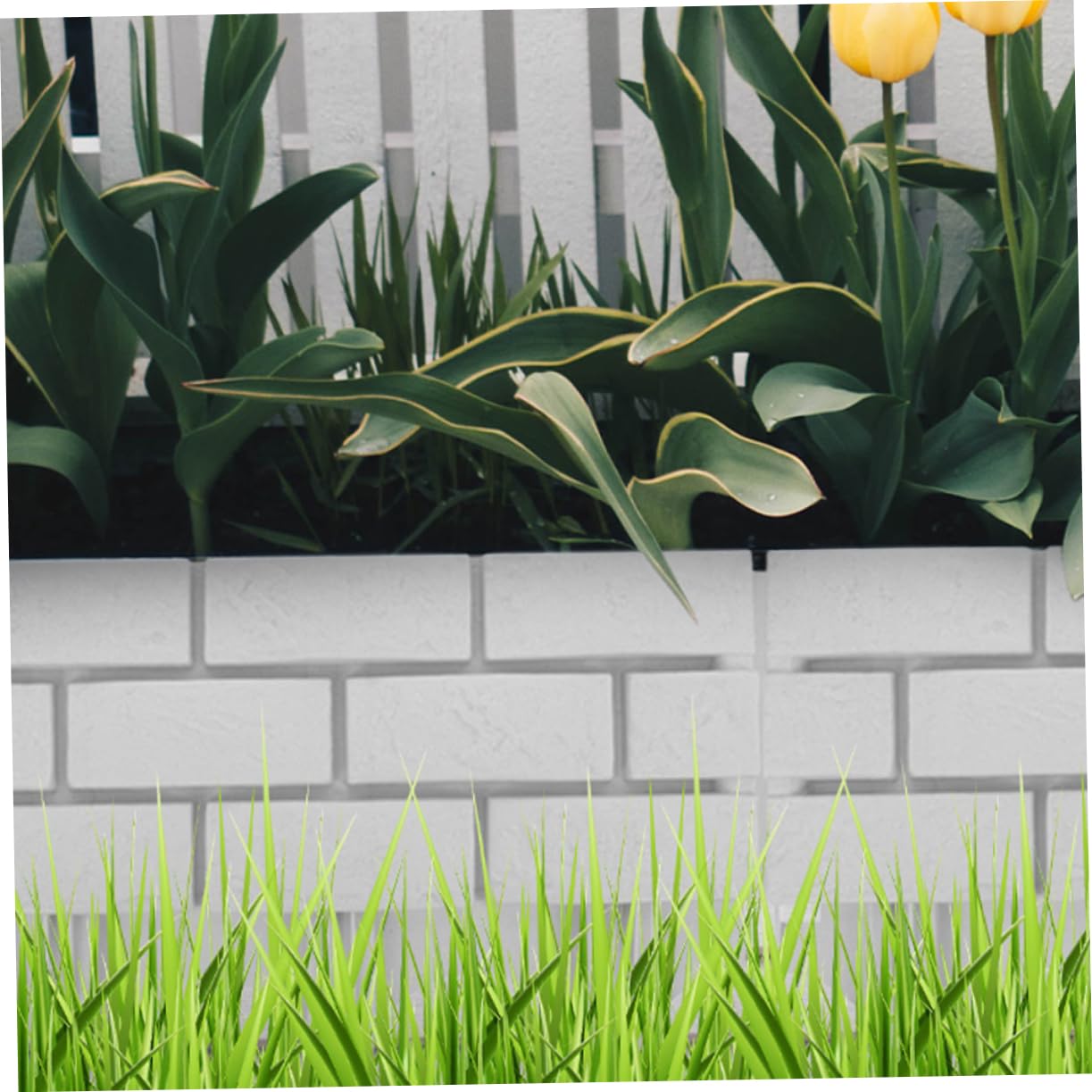 3pezzi Recinzione Decorativa Plastica Per Giardino Pannelli Regolabili Per Bordatura Di Aiuole e Cortili Facile Installazione