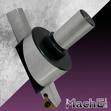 2 (50 mm) Head Diameter Fly Cutter with Straight Shank & Replaceable Carbide Insert Precision Indexable Tool for Milling & Lathe Machines