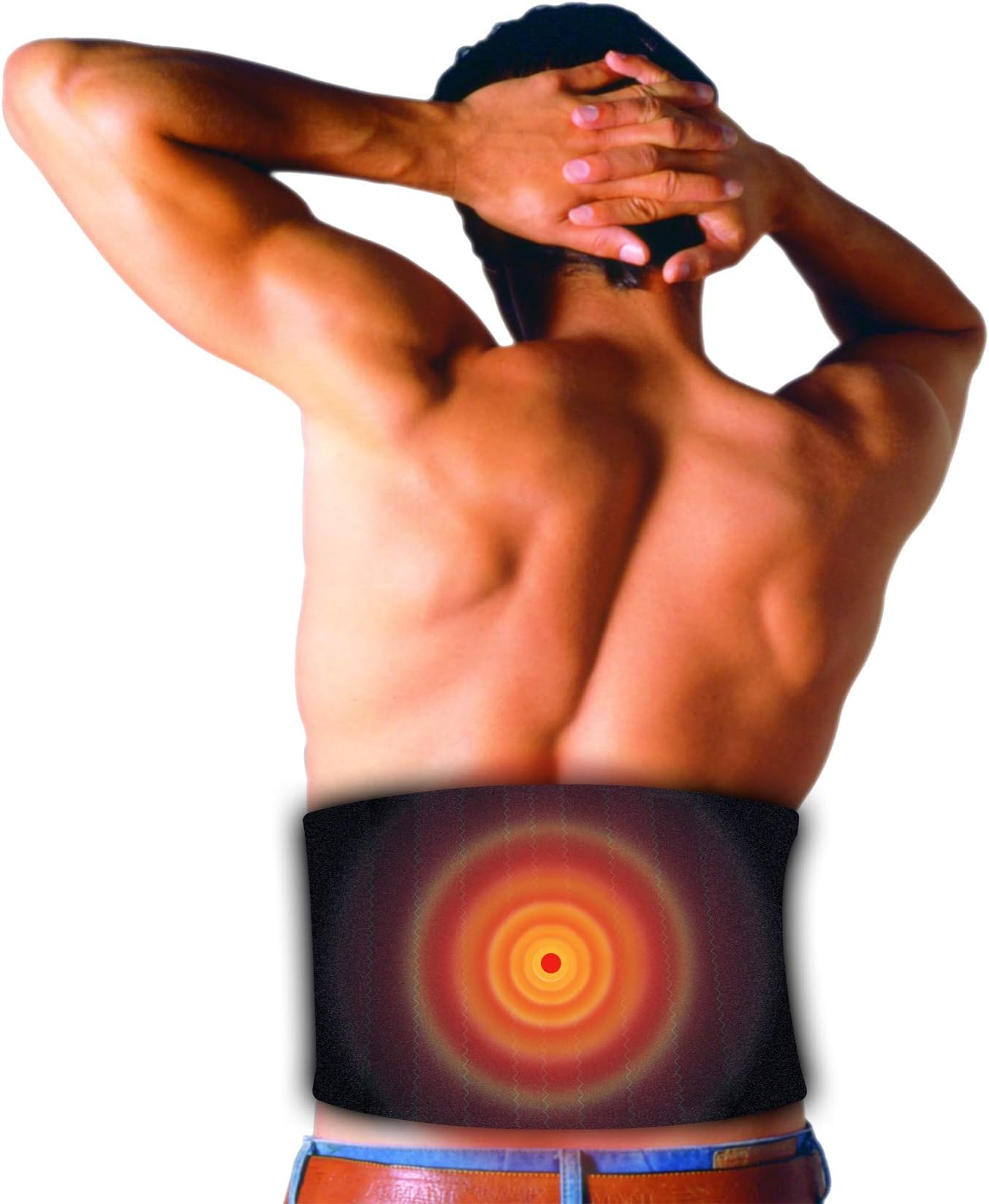 Cintura Termodinamica Antilombaggine Regolabile Con Velcro Con 4 Supporti Lombari