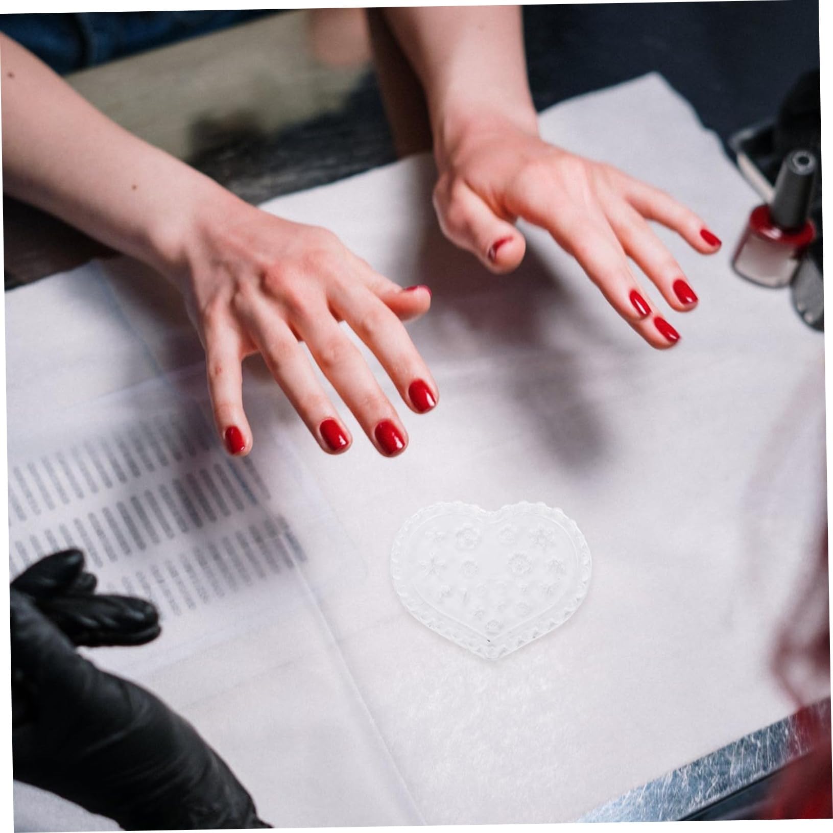 NUOBESTY 12pezzi Stampo Per Decorazione Unghie Silicone Mold Professionale Per Manicure Art Per Uso Domestico e Saloni Di Bellezza