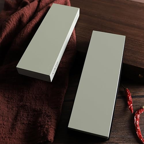 Miniatura 5 de La piedra afiladora de cuchillos de piedra de afilar corta rápidamente Splash and Go No es necesario remojar el afilador de cuchillos de grano fino