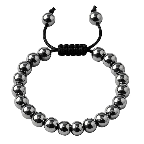 Vista 128 de Amazing Gemstone Yaxaite Bracelet for Women Men's Gifts - Protection Healing Crystal Bracelet - 8mm Gemstone Beaded Adjustable Bracelet Pulseras