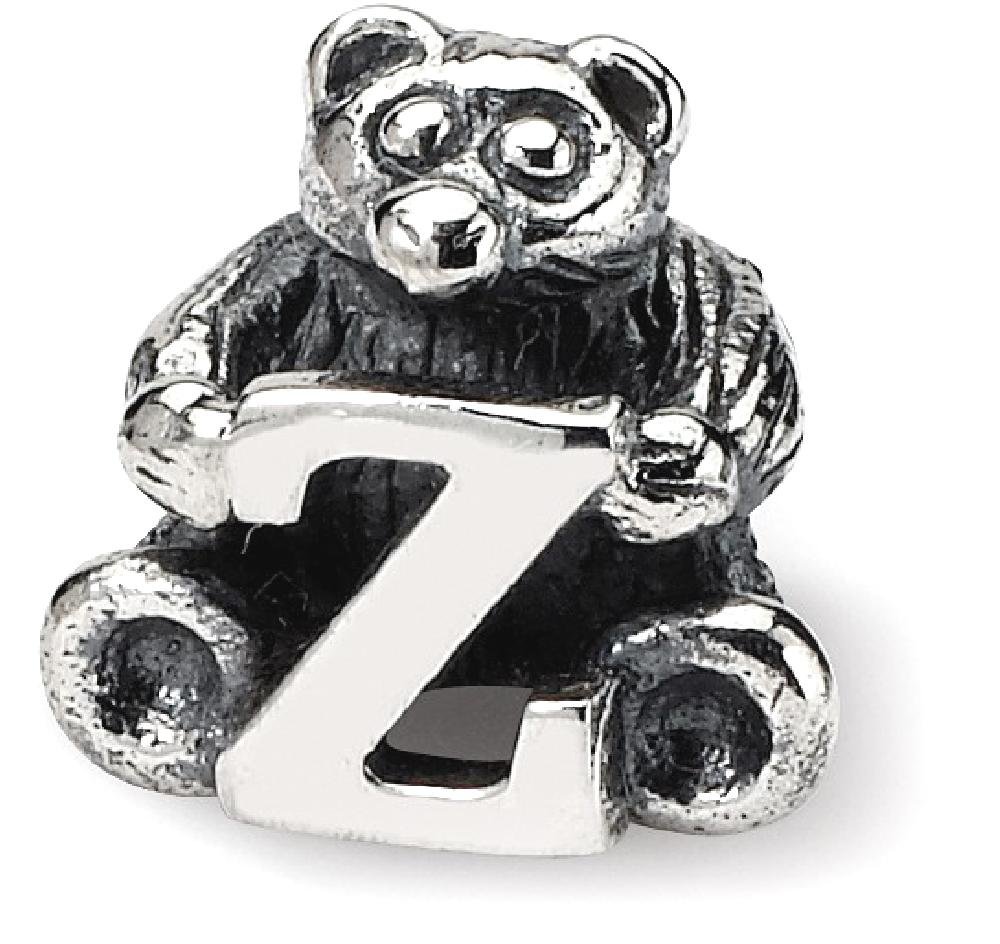 Srebro próby 925 zawieszka do bransoletki dzieci litera Z koralik dla dzieci linia elegancka biżuteria dla kobiet prezenty dla niej