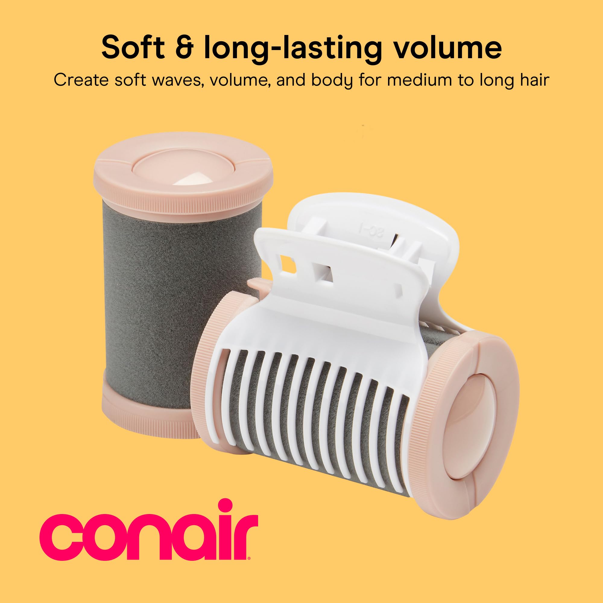 Conair TS7NR set de ruleros - Rulo de pelo Negro, Color blanco