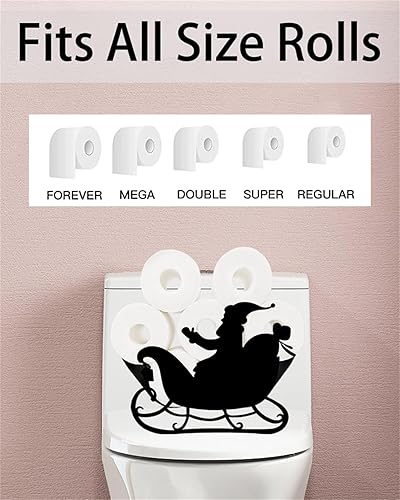 Miniatura 3 de Funny Cowboy with A Gun Paper Roll Holder Montado en la pared, soportes decorativos de papel de metal negro, almacenamiento de papel higiénico para