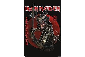 Iron Maiden Poster: Senjutsu Cover Unframed Décor for Music Lovers