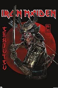 KUSTOM ART Poster mural décoratif série chanteurs célèbres Iron Maiden affiche album Senjutsu impression sur papier couché 40 x 30 cm sans cadre