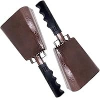 Vista 16 de Deke Home - Paquete de 2 cencerros de acero de 10 pulgadas con mango, generadores de ruido fuerte para fútbol americano, deportes, fiestas