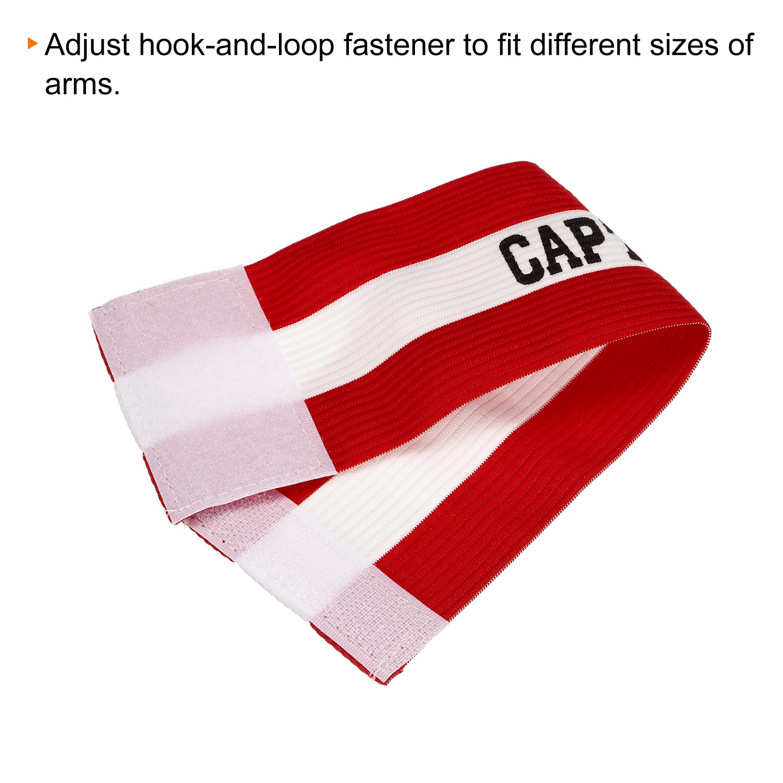 Brassard Capitaine Football Lot De 2 - Nylon Ajustable 31x6,3 Cm, Unisexe, Bleu