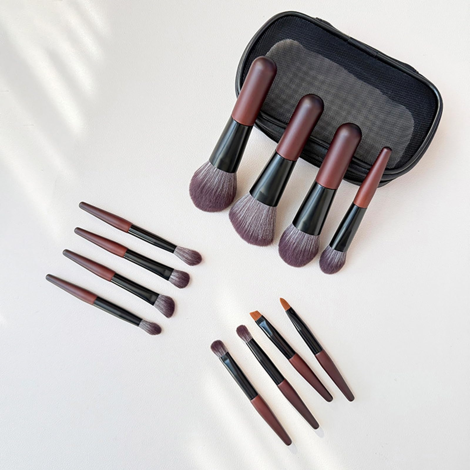 Make-up Pinsel Set 15 Mini Tragbare Make-Up Pinsel Set Faser Haar Pulver Dispergieren Werkzeug Professional