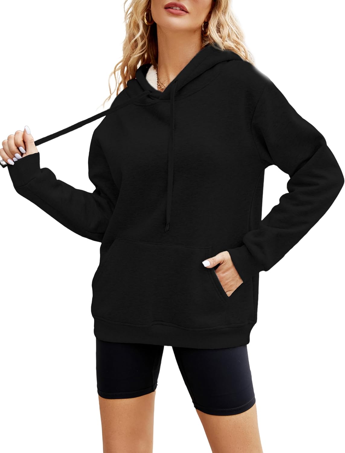 Yeokou Women's Winter Hoodies Pullover Sherpa Fleece Warm Heavyweight Sweatshirt - Image 2