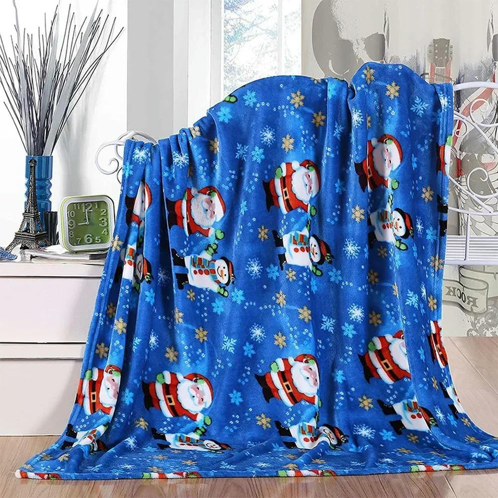 Manta navideña Decoración navideña Tema Festivo Decoración del hogar Mantas cálidas y acogedoras para Ropa de Cama de Invierno Sofá Manta Suave de Lujo