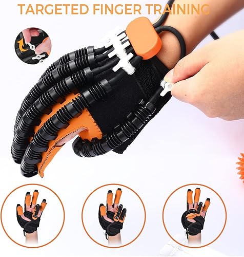 Miniatura 4 de Guante robot de rehabilitación para dedo de mano y golpe, equipo de recuperación recargable por USB, guante robótico de rehabilitación para