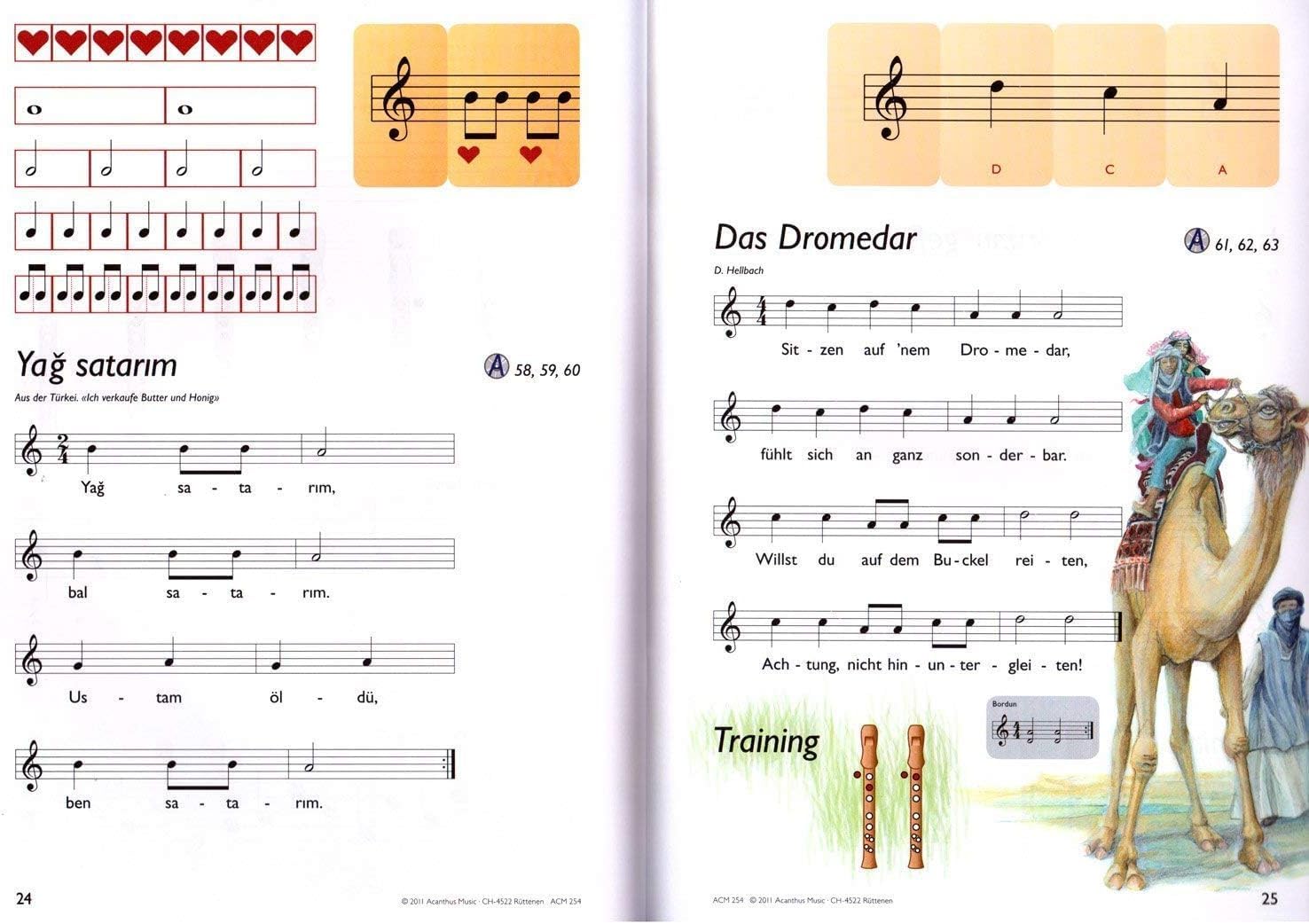 Blockflötenbox Band 1 mit 2 CDs - Sopranblockflötenlehrgang für Kinder von Daniel Hellbach - Überarbeitete und verbesserte Neuauflage - mit herzförmiger Notenklammer