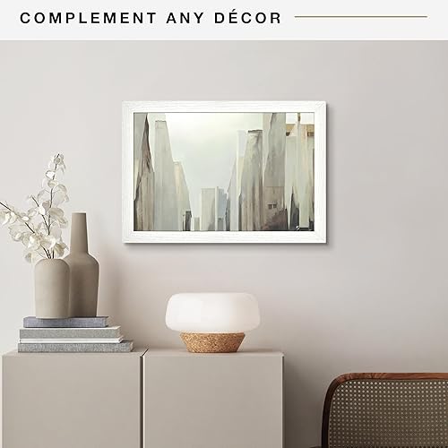 Vista 587 de MCS Studio Gallery Marco para póster de 16 x 24 pulgadas, imitación de veta de madera de color negro, colgar en horizontal o vertical, grande