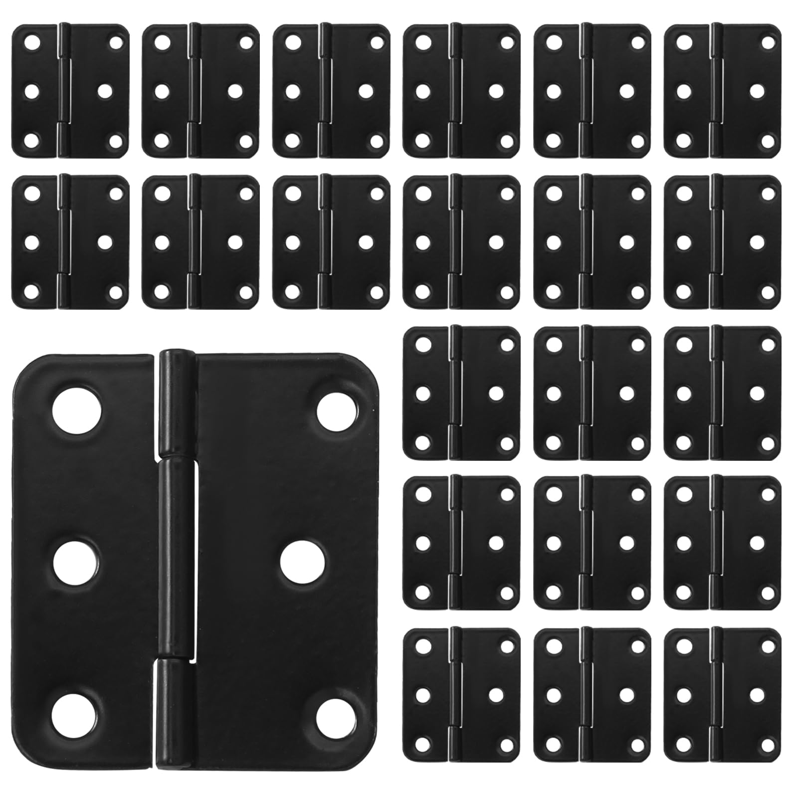 Black Cabinet Hinges - 24 Pack -9 Black Cabinet Hinges - 24 Pack -9