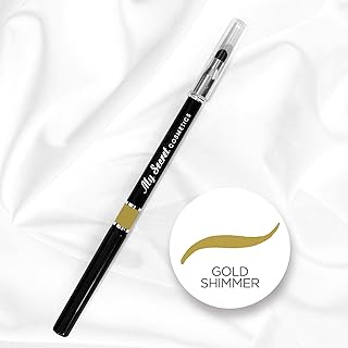 Delineador de ojos retráctil (brillo dorado)