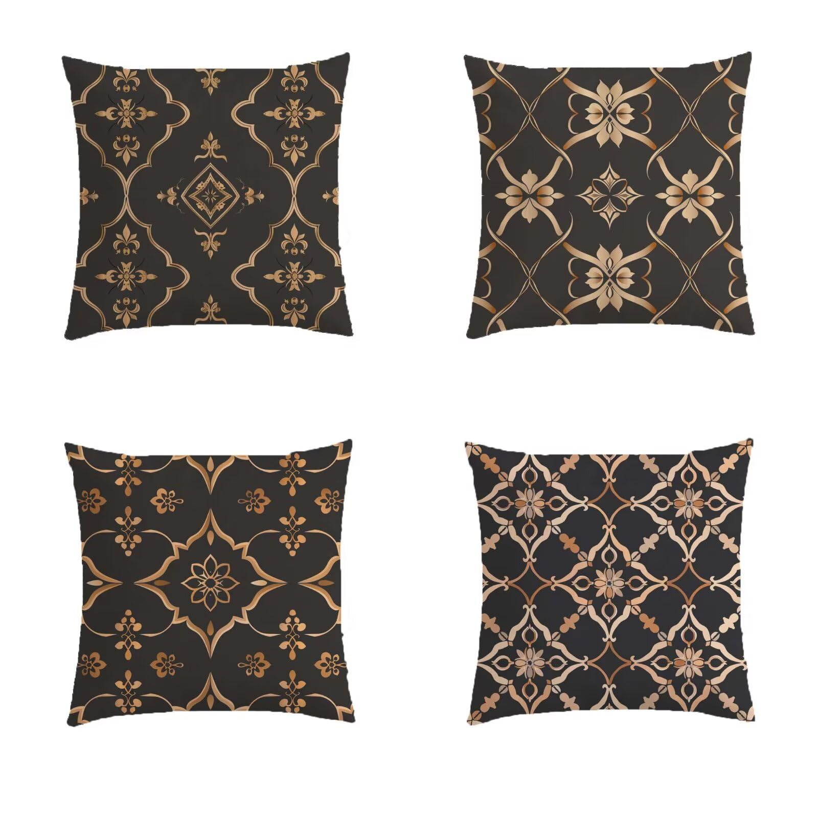 Housse coussin de jardin extérieur lot de 4 pour rénover facilement vos fauteuils