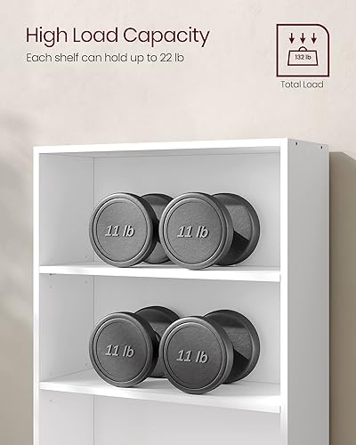 Miniatura 9 de VASAGLE CUSTOS Collection - Estantería de 5 niveles, estante para libros, estante de almacenamiento abierto, 9.4 x 23.6 x 52.8 pulgadas, para sala