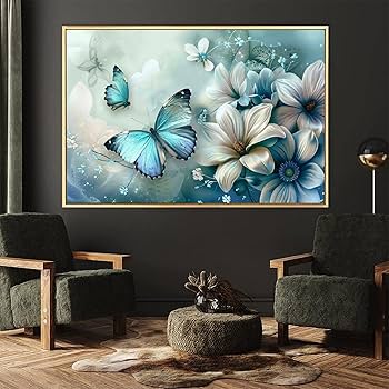 蝶 テクスチャーアート バタフライ 絵画 インテリアアート 花 絵 癒し