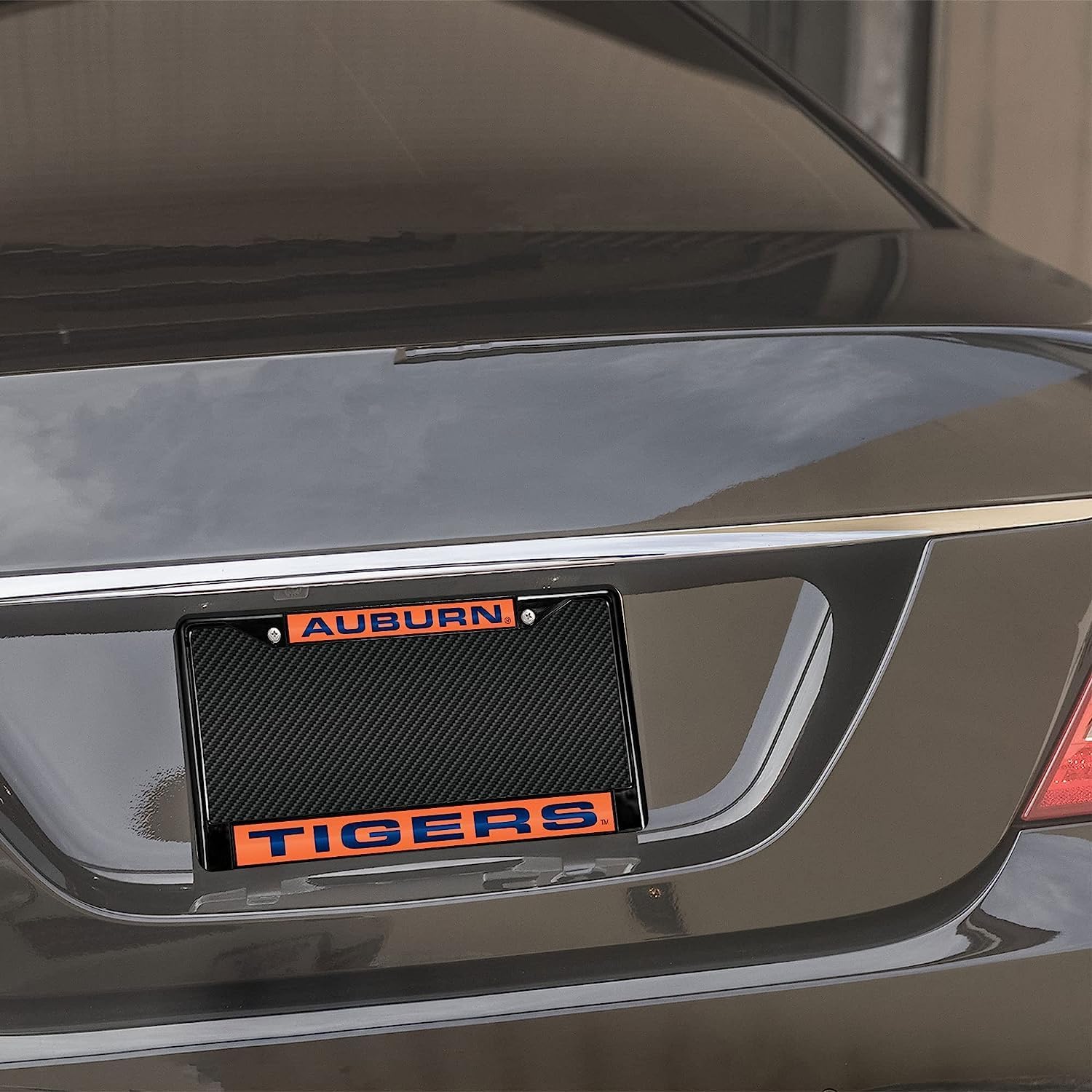 Auburn University Tigers Black Metal Laser Cut License Plate Frame - Set of 2 Frames