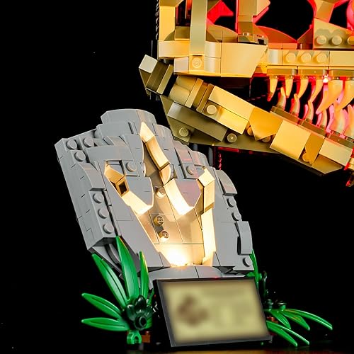 Miniatura 8 de BRIKSMAX Kit de iluminación LED para Lego-76964 Fósiles de Dinosaurios T. rex Skull - Compatible con Lego Jurassic World Building Set- No incluye