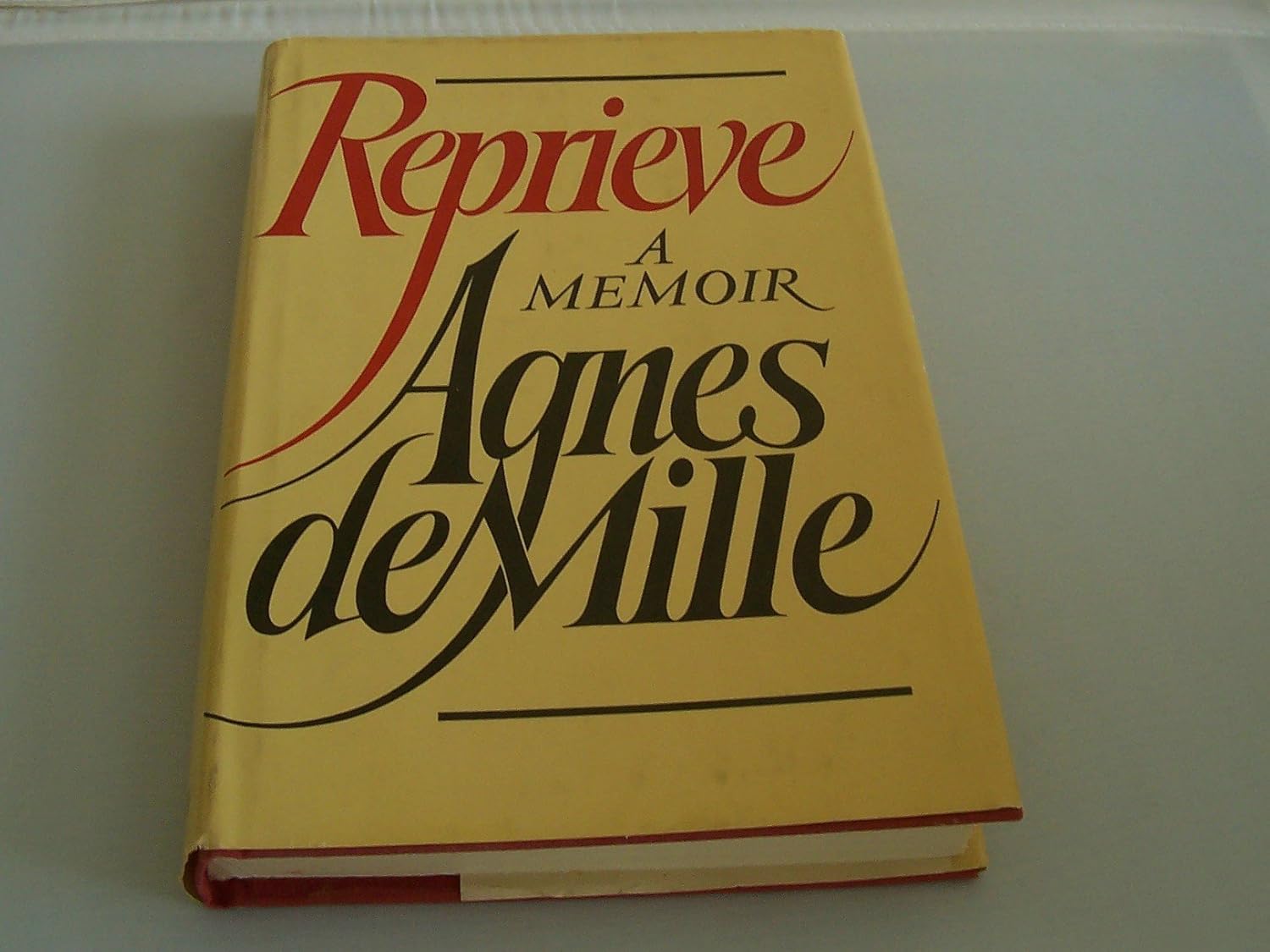 Reprieve A Memoir De Mille, Agnes 9780385157216 Books