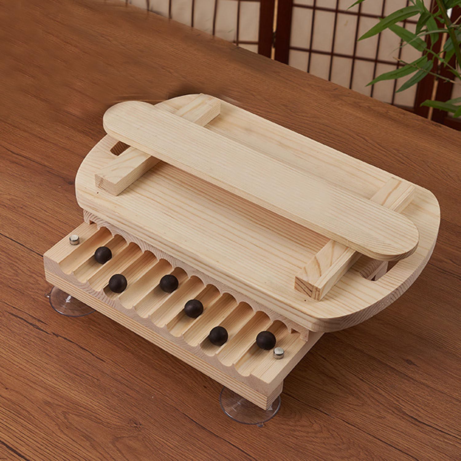 Moule à perles portable en bois pour éviter la pâte collante en cuisine