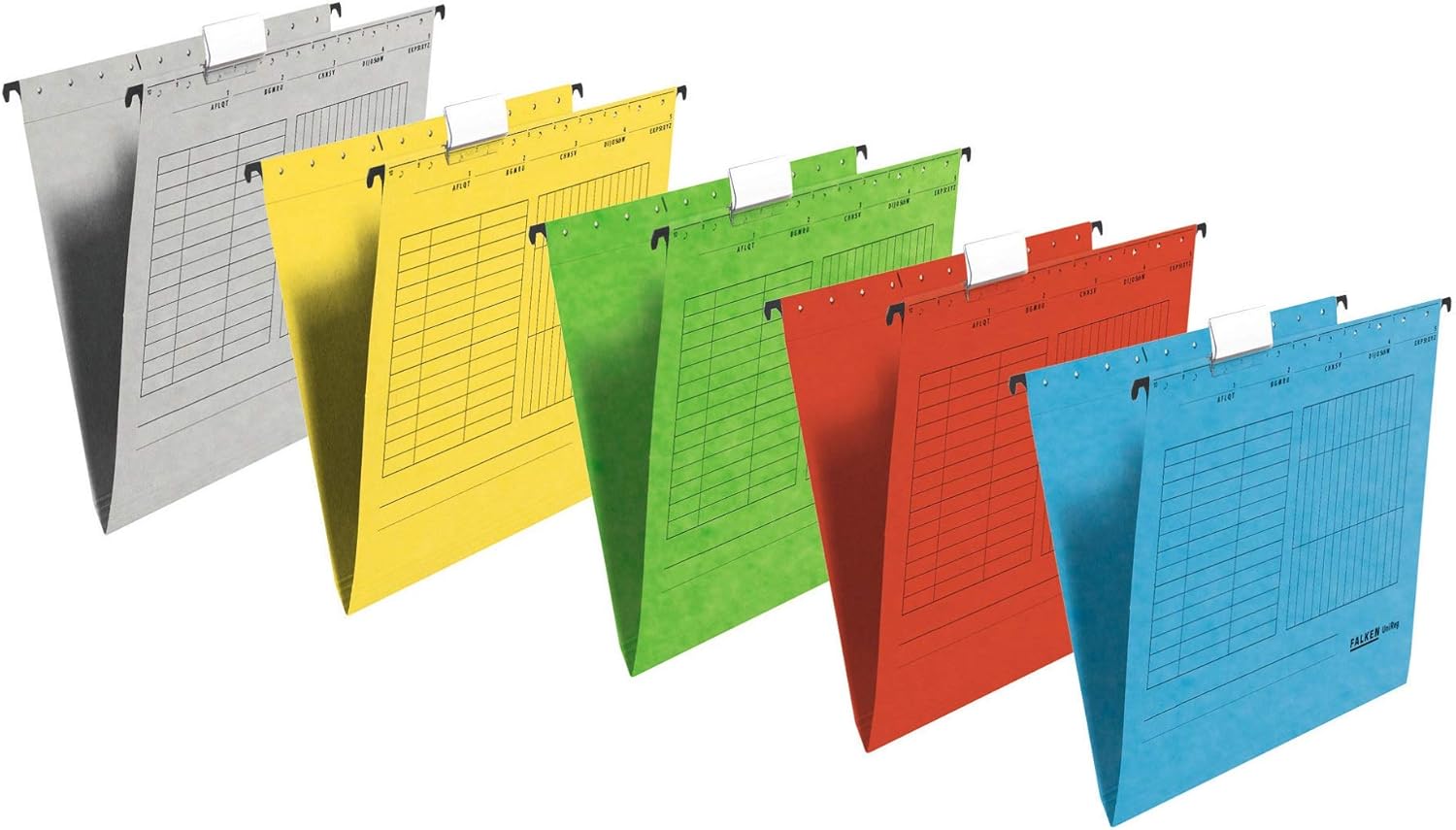 Falken Unireg Hawks Suspension Files, Side Opening, Brown, A4, Pack of 25