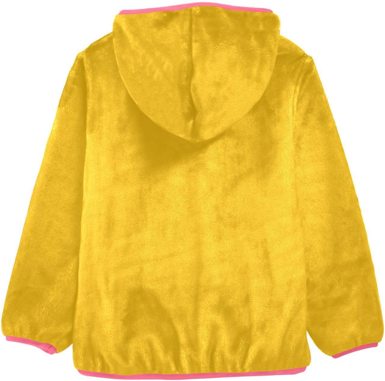 GuoChe Yellow Toddler Girl Fleece Jacket