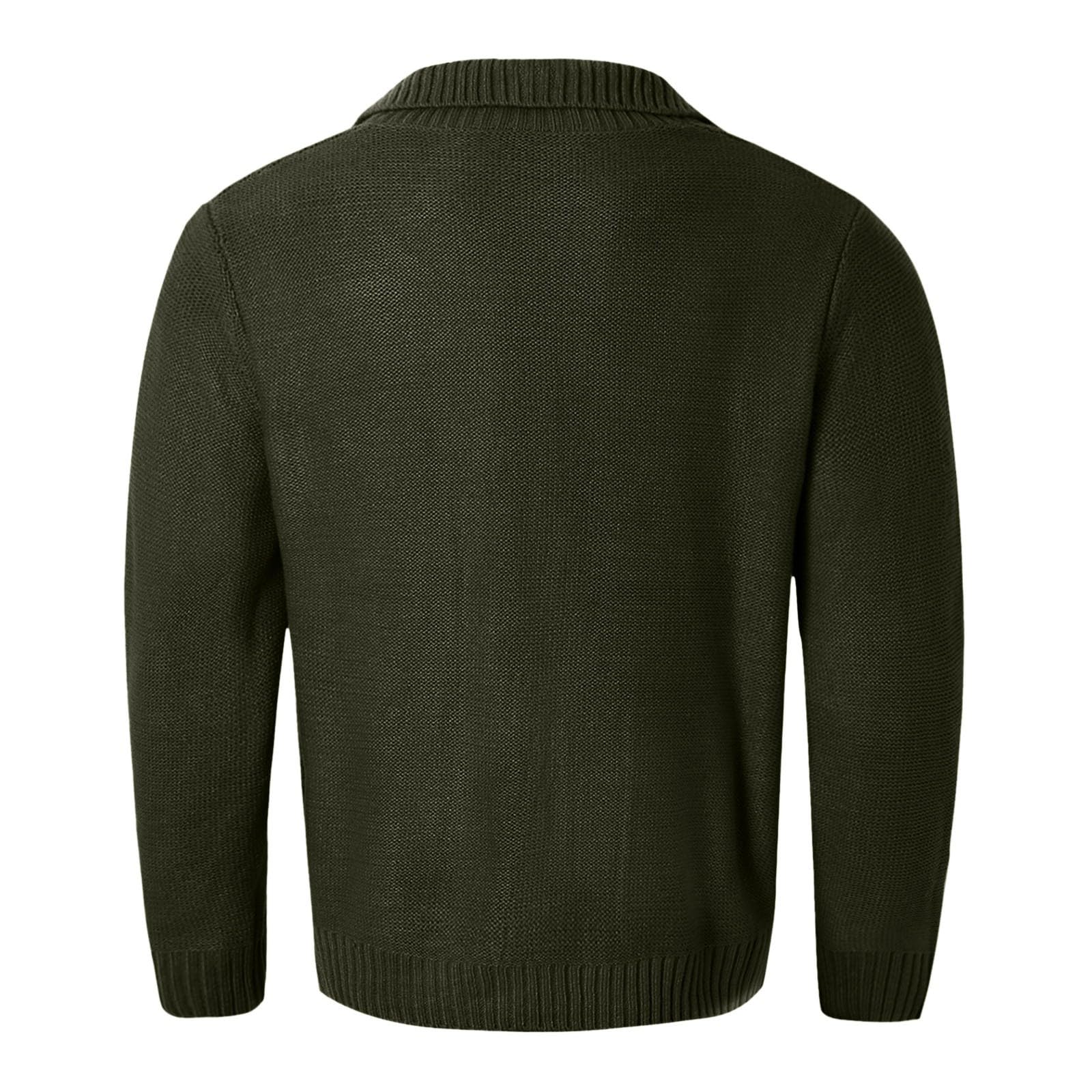 Jersey Hombre Cardigan, Chaqueta Punto Botones Hombre Mangas Largas con Botones Y Solapa Cálido Chaqueta De Punto Informal Bloques De Color Suave Y Cómodo para La Moda Diaria Y Comodidad
