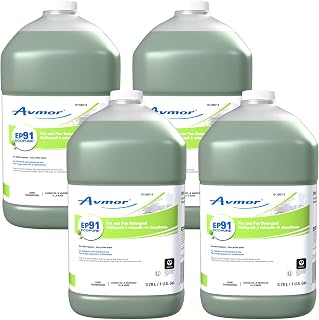 Diversey 101106714 Avmor EP91 ECOPURE Pot and Pan Detergent, for Hand Dishwashing, No Added Fragrance, Green Liquid, 3.78-Liter (Pack of 4)