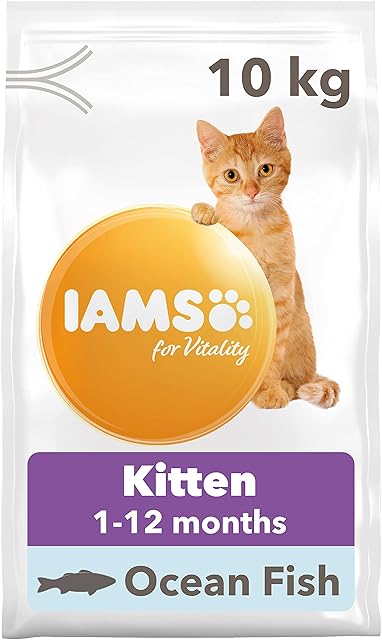IAMS Complete Dry Cat Food for Kittens with Ocean Fish 10 kg
