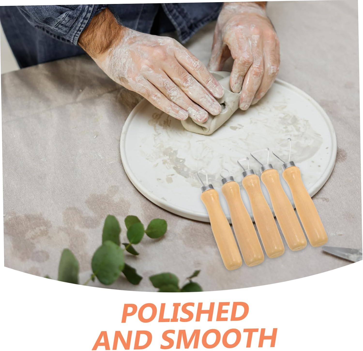 LIFKOME 10pcs Pottery Sculpting Tool Versatile Polymer Clay Carving Kit for Crafting Modeling and Detailing and Easy to Clean Pottery Supplies for Flexible Design