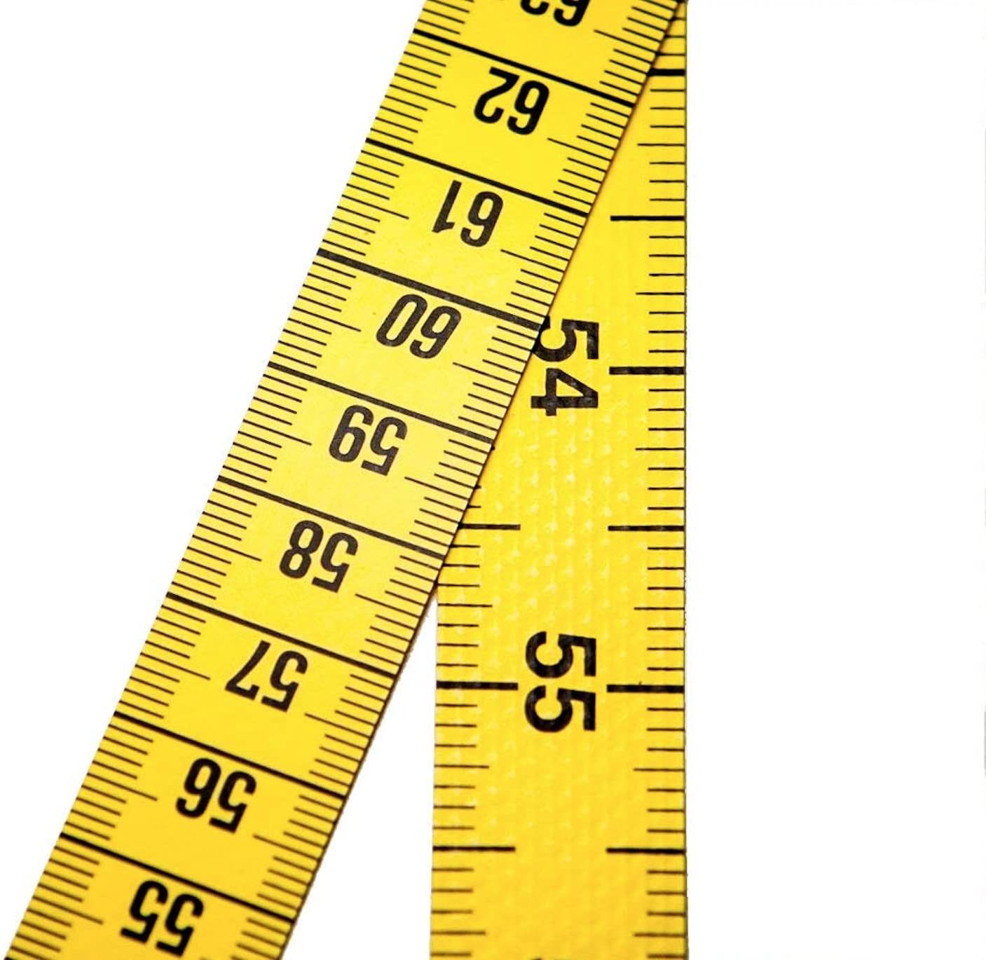 Dual-Sided Yellow Polyfibre Professional Tape Measure Soft Sewing 200cm/80" Germany