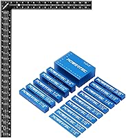 Vista 12 de POWERTEC Cuadrado para enmarcar, cuadrado de carpintero de acero de 16 x 24 pulgadas con mesas de viga, herramientas de marco y regla de ángulo