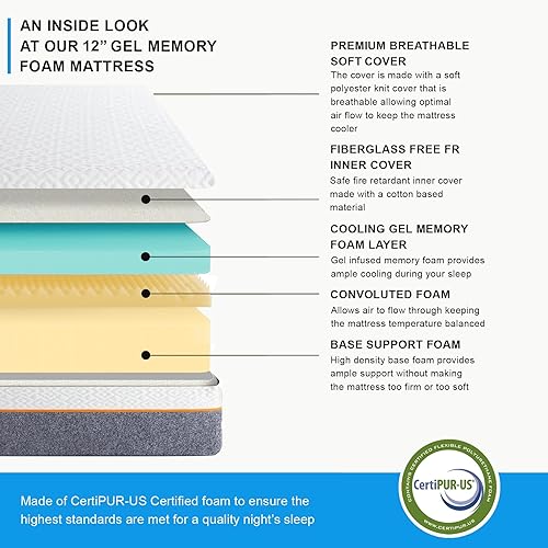 Vista 27 de Cama ajustable California King prémium con colchón de espuma viscoelástica de gel Prime de 14 pulgadas, masaje, gravedad cero, anti-ronquidos