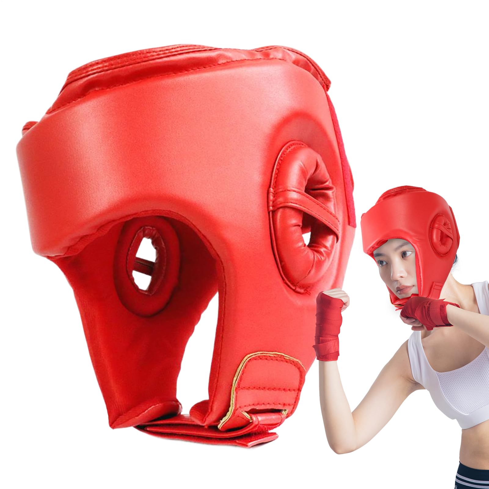 Tktouci Wrestling Helmet | Wrestling Training Headgear,Protective Training Supplies, Professional Workout Equipment for Gym, Home, Competition