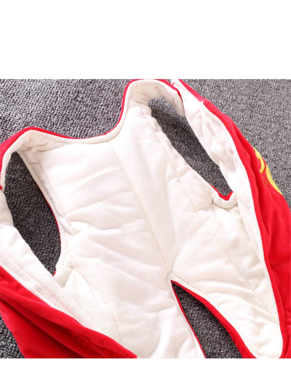 JELEUON Baby Toddlers Kids One Piece Soft Cotton Sleevess Winter Warm Snowsuit Romper Jumpsuit 12-18 Months