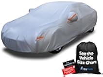 EzyShade 10-Layer Car Cover Waterproof All Weather. See Vehicle Size-Chart for Accurate Fit. Outdoor Full Exterior Covers for Automobiles Sedan Hatch SUV Rain Sun Protection. Size A6 (See SizeChart)
