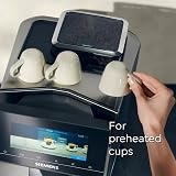 Siemens EQ900 plus fully automatic coffee machine, cartridge 1 x cleaning/descaling, HomeConnect, electric grinding setting, baristaMode, milk container 0.7 l, stainless steel - 9