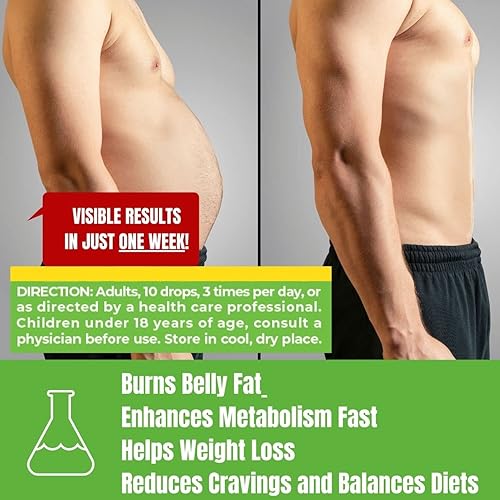 Miniatura 4 de Gotas de dieta naturales, dieta cetogénica, ayuno intermitente, pérdida de peso, gestiona los antojos y aumenta la energía, 100% natural, seguro