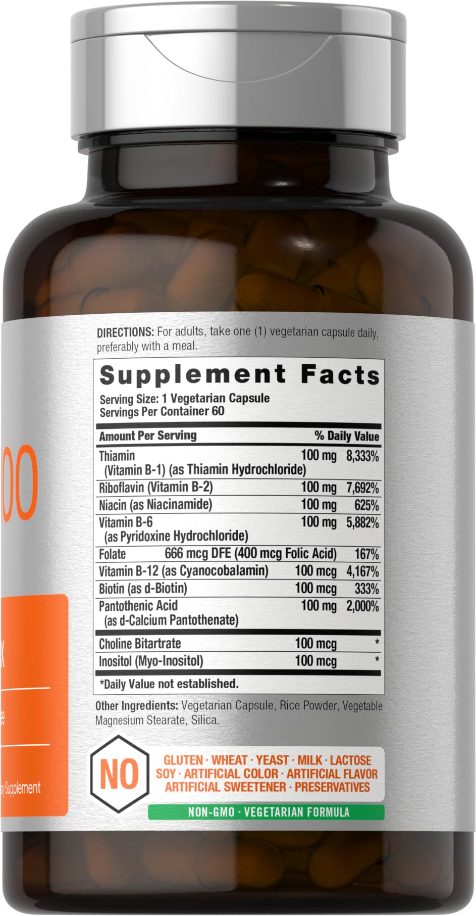 Horbaach Vitamin B-100 Complex | 60 Capsules — Amazon image 2