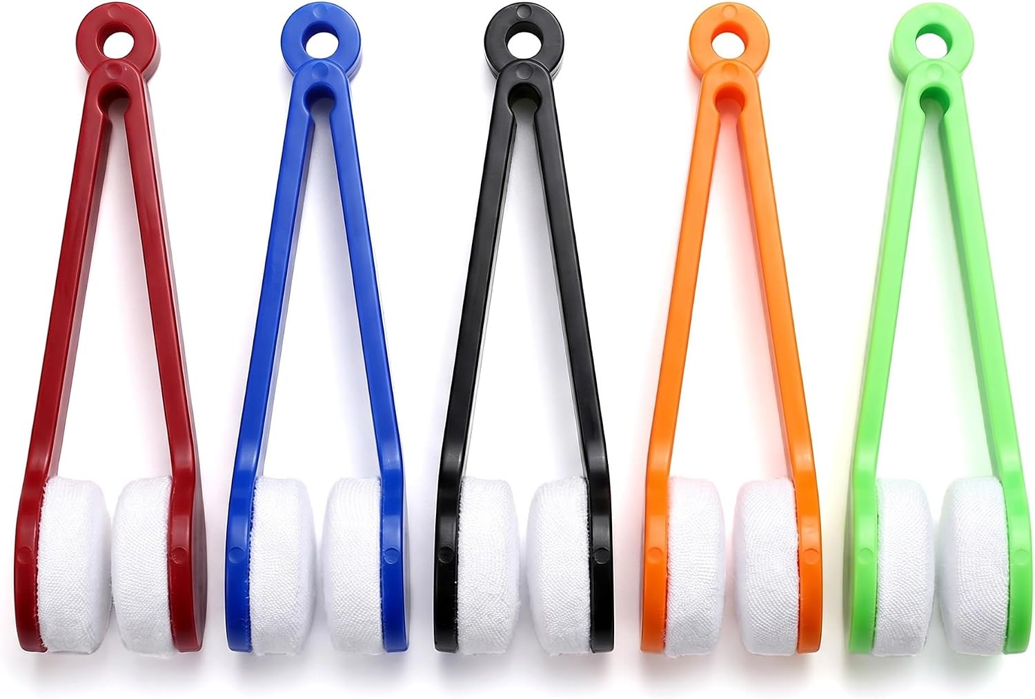 Glasses Cleaner Tool Eyeglass Cleaning Clip 5 Pack Microfiber Lens Cleaner for Sunglasses Eyeglasses Portable Cleaning Brush Multi Color